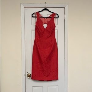 [monique lhuillier] jacquard cocktail dress